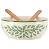Lenox Holiday Salad Bowl & Servers Home