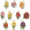 Lenox Fall Flowers 10pc Ornament Set Home
