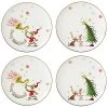 Lenox Merry Grinchmas Set Of 4 Accent Plates Home