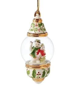 Lenox Snowman Globe Ornament Home