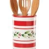 Lenox Holiday Handpaint Utensil Crock Set Home