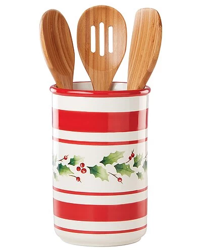Lenox Holiday Handpaint Utensil Crock Set Home