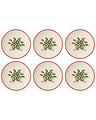 Lenox Holiday 6pc Party Plate Set Home