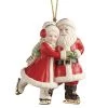 Lenox Ice Skating Santa & Mrs. Claus Ornament Home