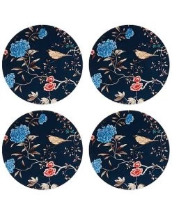 Lenox Sprig & Vine Blue 4pc Accent Plate Set With $6 Credit Home