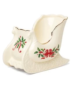 Lenox Holiday Sleigh Centerpiece Bowl Home