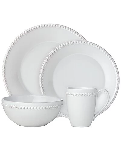 Lenox French Carved Pearl 4PC Dinnerware Set Home